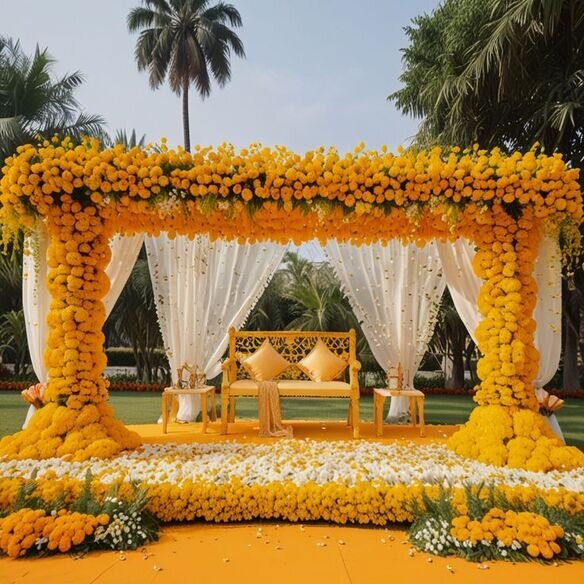 Haldi and Mehndi ceremony