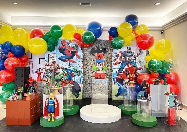 Marvel superhero birthday theme